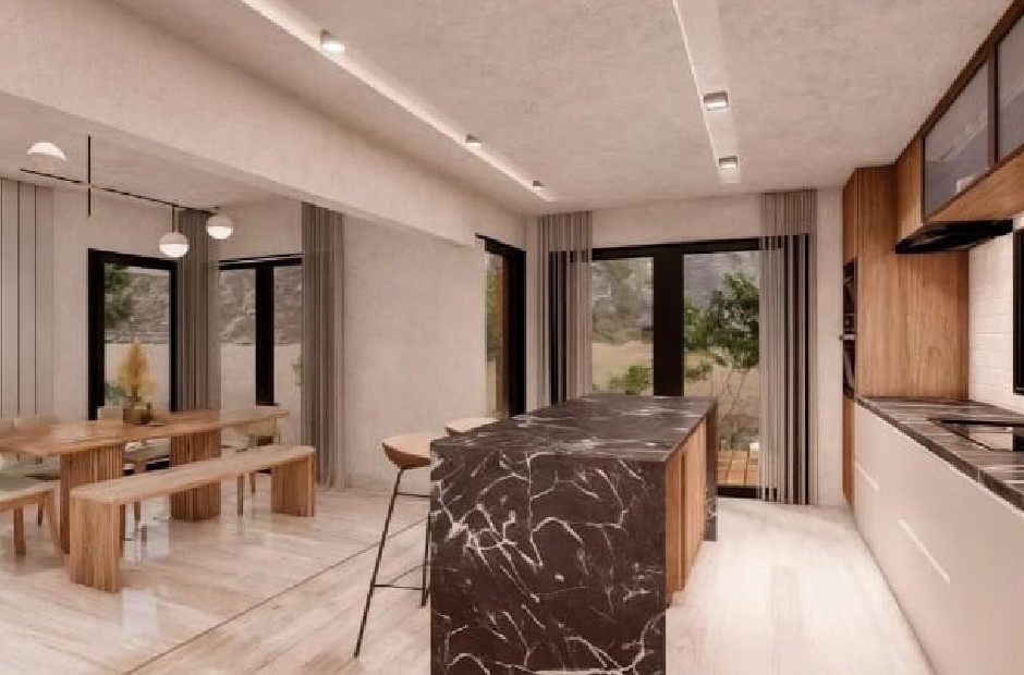 Casa modular 3 habitaciones 111m² CC Módulos — living comedor integrado