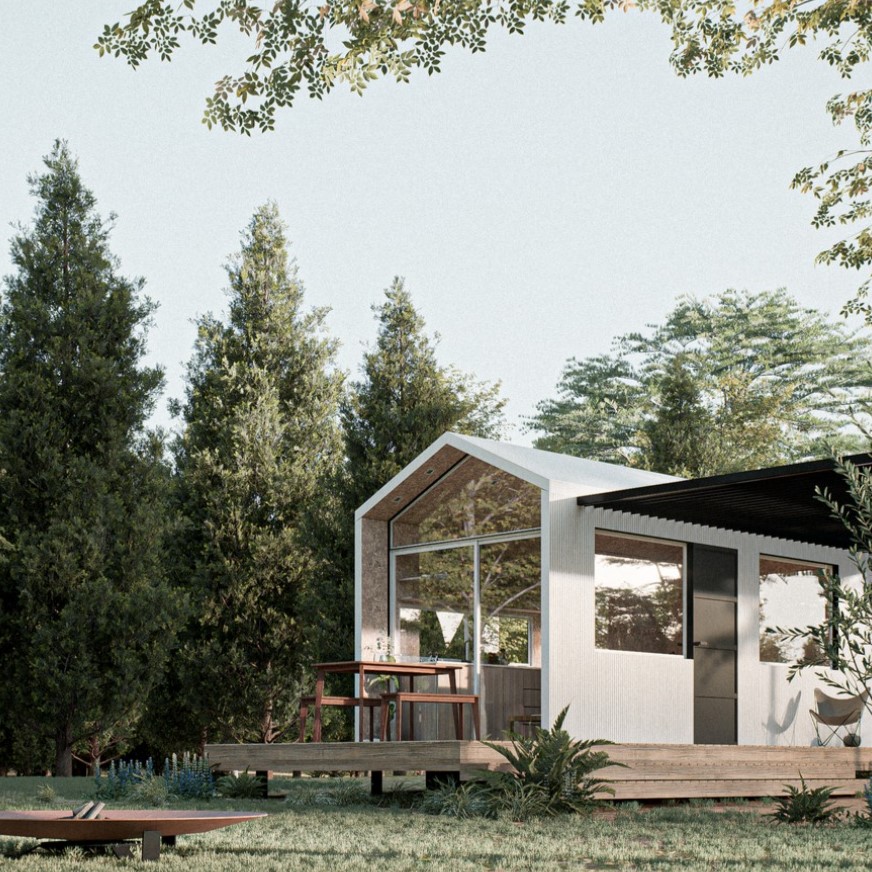 Monoambiente 15m² Sistema Socket CC Módulos — exterior
